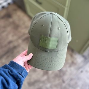Branded Bills Hat Army Green American Flag
